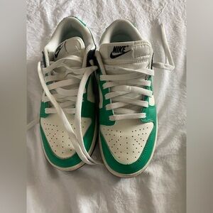 Nike  Kids Green and White Sneakers